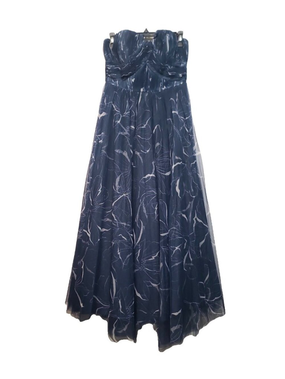 Hutch Corene Tulle Gown Dress Size 6 Navy EUC A-line